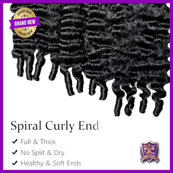 12 Inch Water Wave Human Hair Extensions 4 Bundles 100% Unprocessed